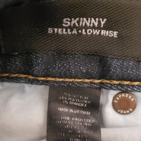 Express Women's Low Rise Stella Regular Fit Stretch Jean Size 2S - Picture 7 of 10